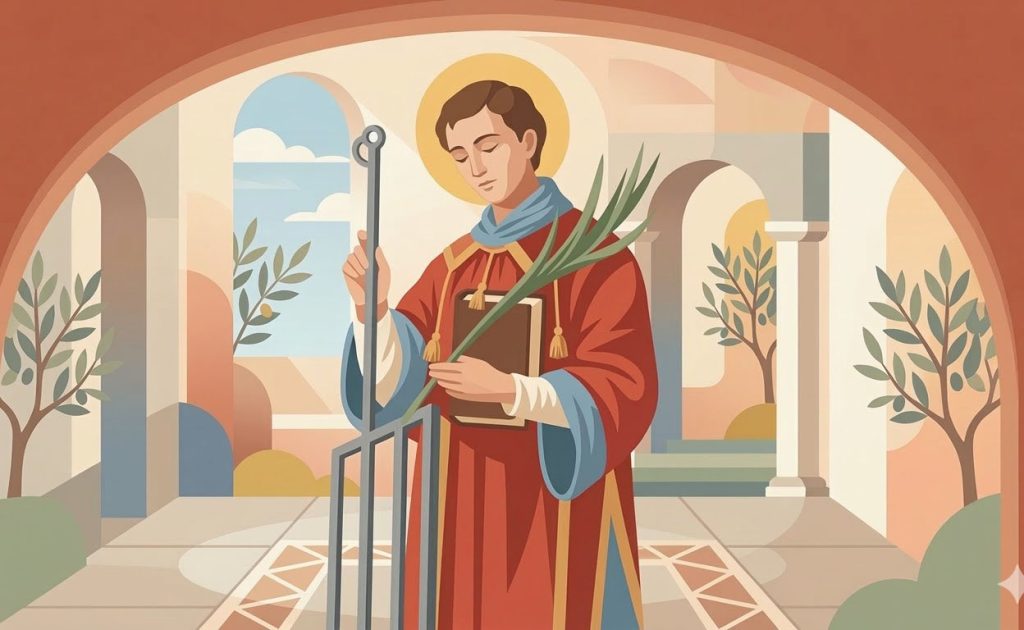 Saint Laurent - Illustration prière catholique